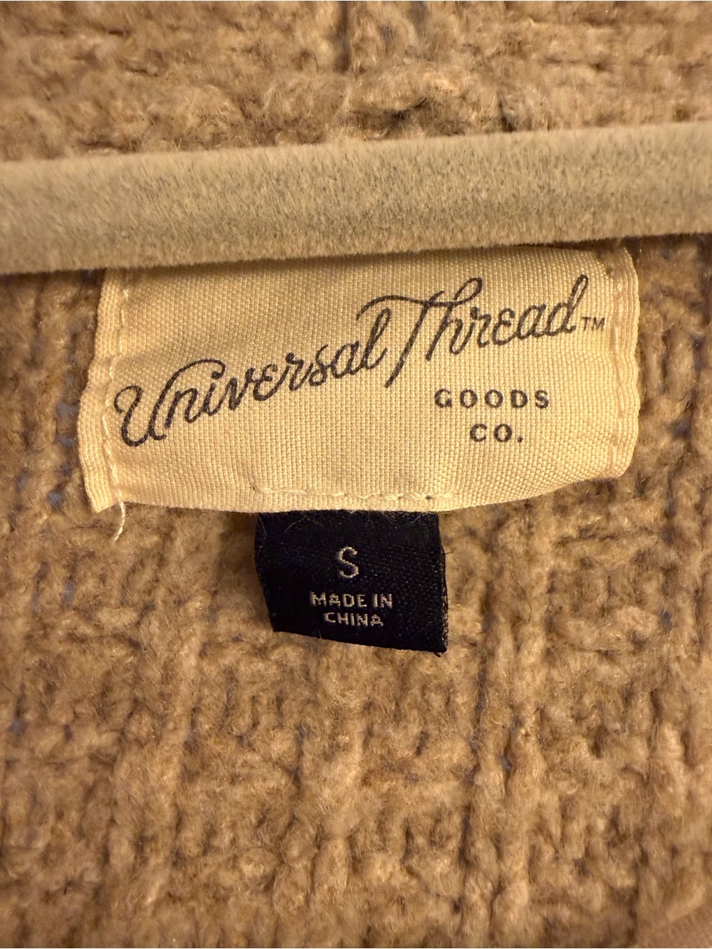 Universal Thread Tan Waffle-Knit Button Cardigan - Picture 2 of 2
